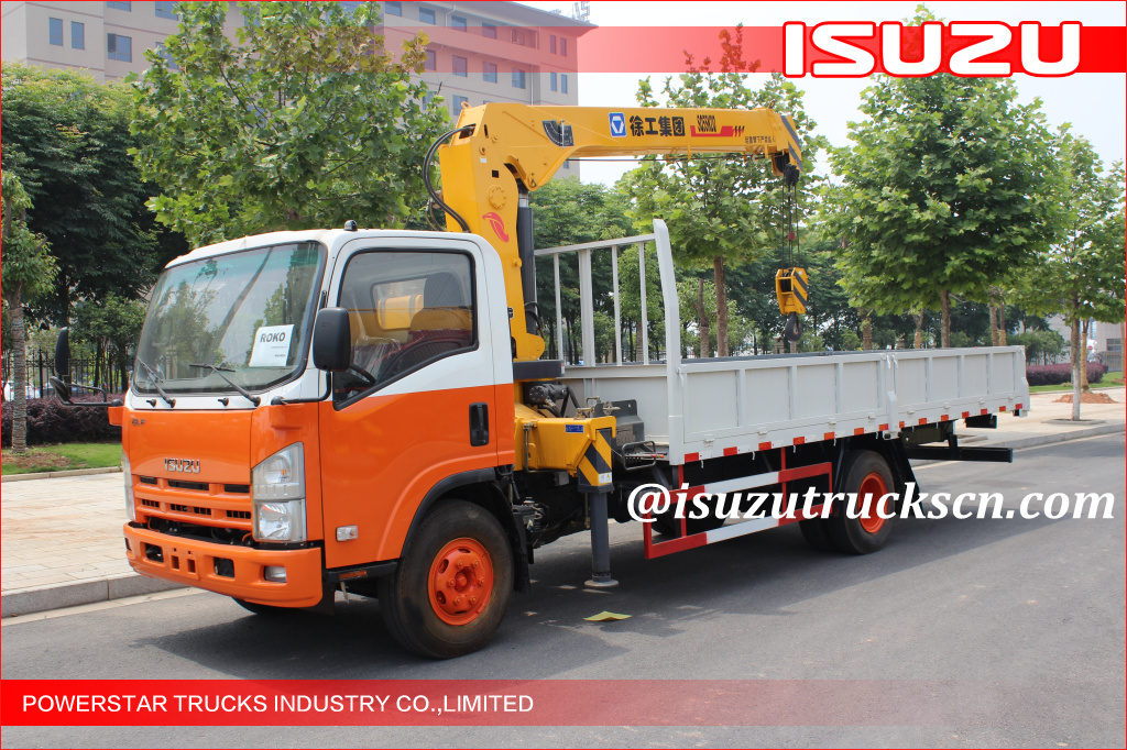 ELF ISUZU 5Ton Crane Truck para sa pagtatayo ng ROKO
    