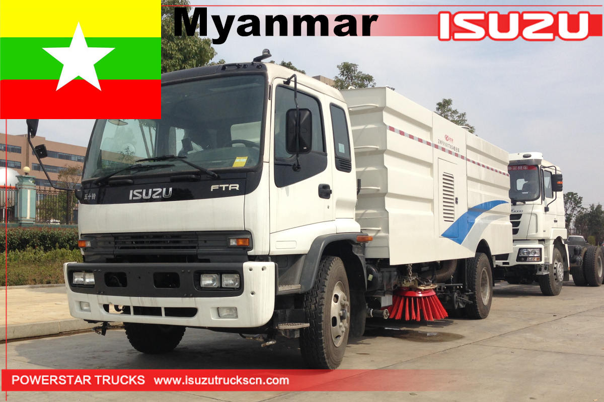 Myanmar - 1 Unit ISUZU FTR Street Sweeper at Washer
    