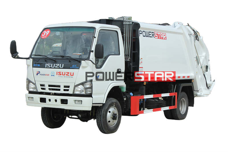 Ano ang mga pangunahing bahagi ng isuzu 4x4 off road garbage compactor truck
    