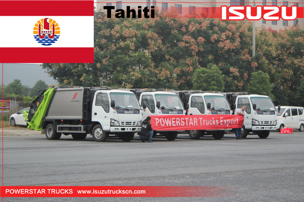 Tahiti - 4 na unit ng ISUZU Garbage compactor truck
    