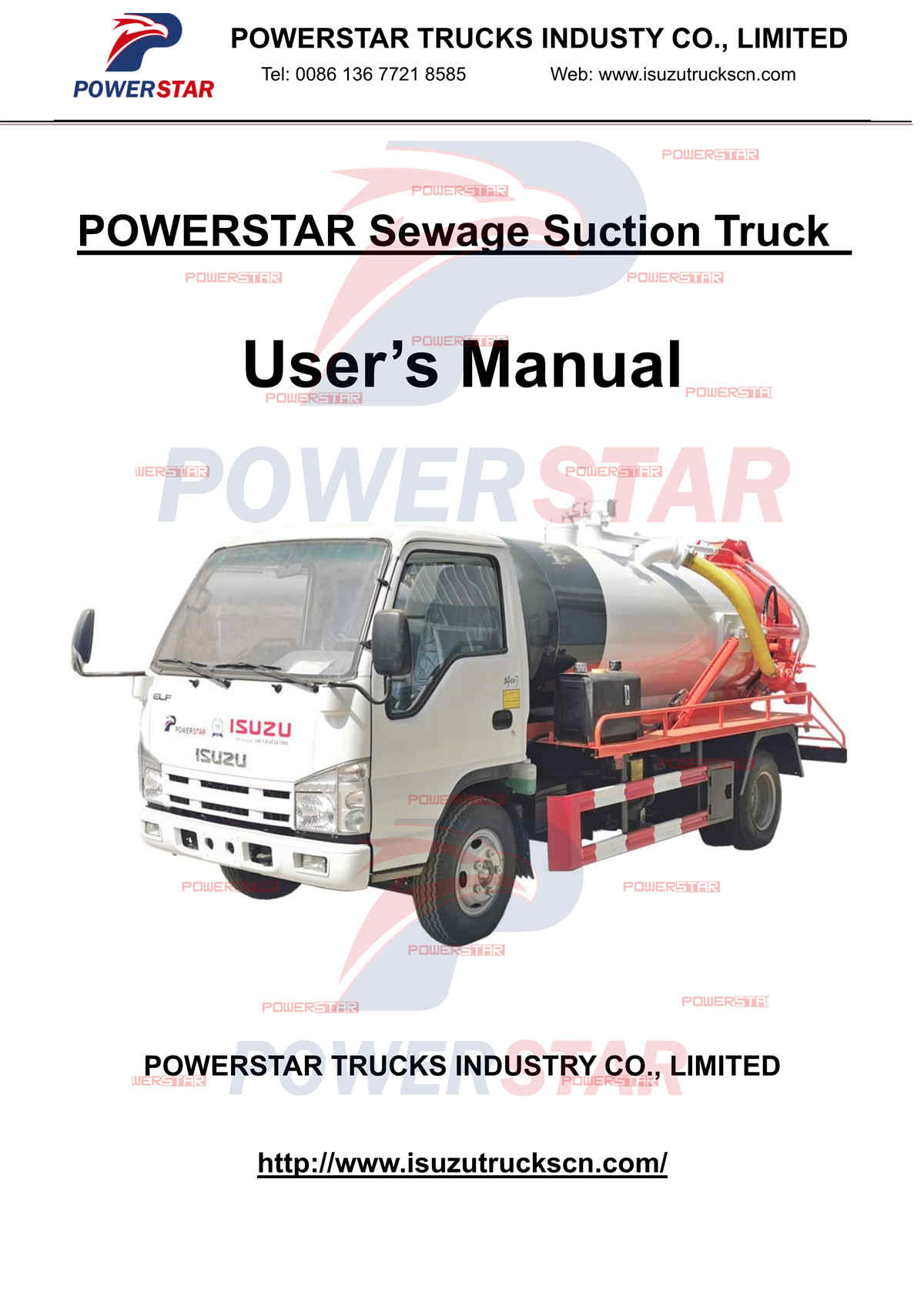 Micronesia ISUZU mini 100P sewage truck 4000L cesspit emptier Manual
    