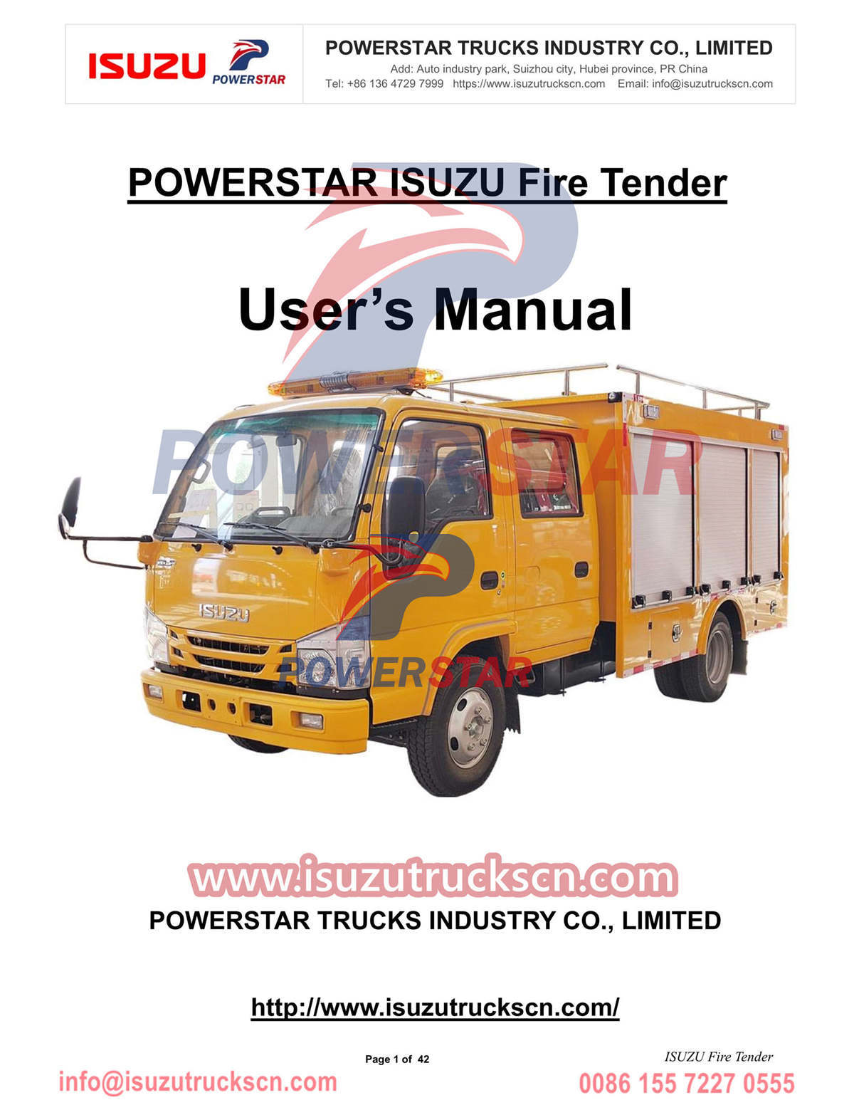 ISUZU Fire Engine mini ELF Rescue Fire Truck export Jordan
    