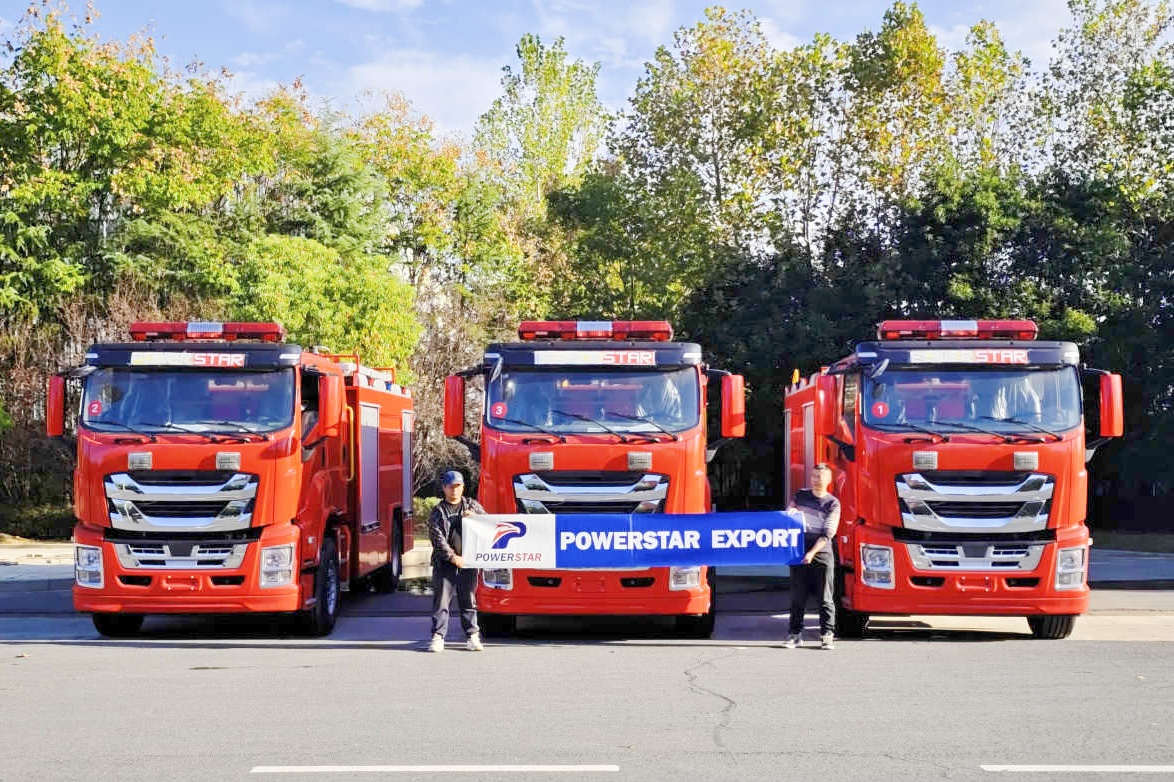 Ethiopia 3 unit Isuzu Giga Rescue Fire Engine