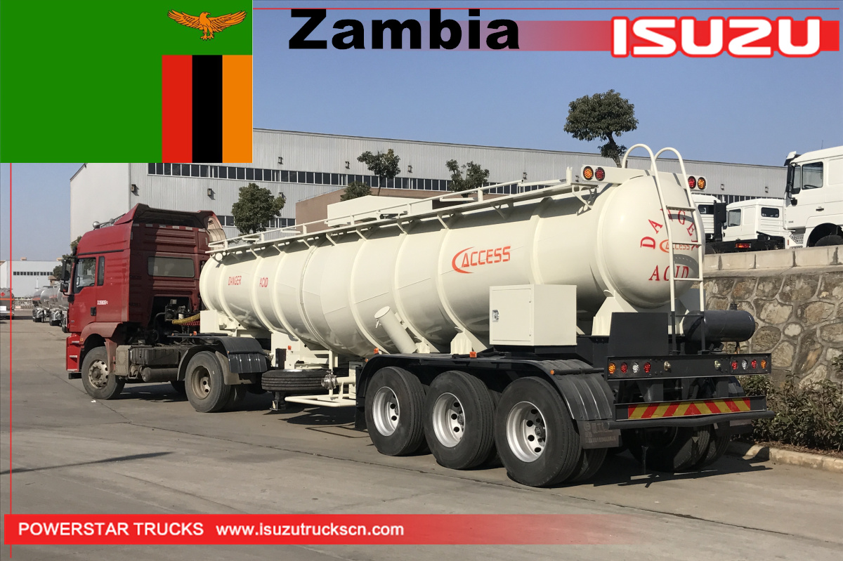 Zambia - 20 Unit ng Sulfuric Acid Tanker Trailer
    