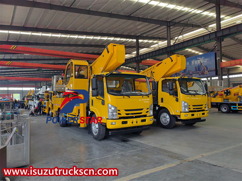 10 unit na isuzu ELF 700P aerial platform truck ang ini-export sa Uzbekistan
    