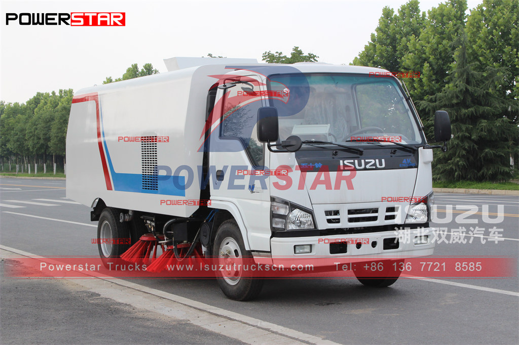 POWERSTAR ISUZU 5+1CBM Road Sweeper Truck export Philippine
    