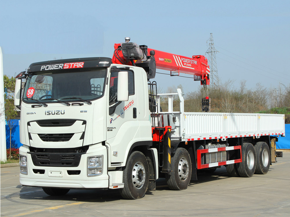 Isuzu telescoping boom crane series truck
    