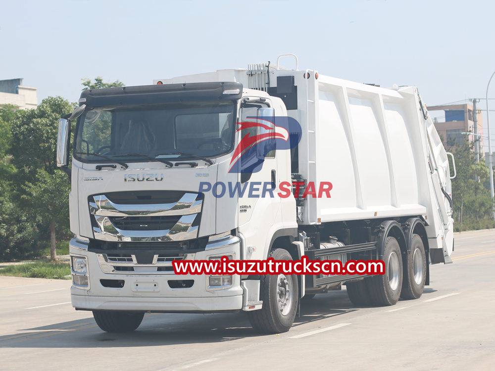 Mga kalamangan ng 2024 taong Isuzu GIGA trash crusher truck
    