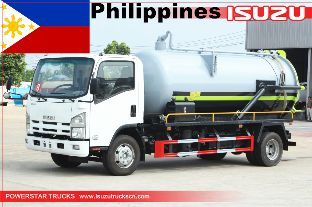 Pilipinas- 3 unit ng ISUZU NPR Sewage Suction Vacuum Truck
    