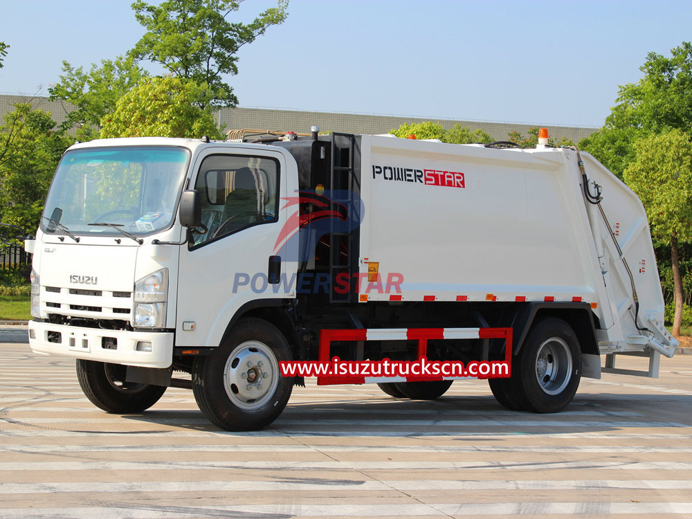 Electrical control na disenyo ng Isuzu compressed garbage truck
    