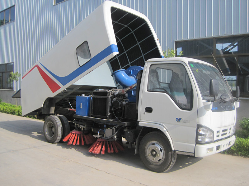 Nigeria custom made ISUZU road cleaning na presyo ng sasakyan ng road sweeper truck
    