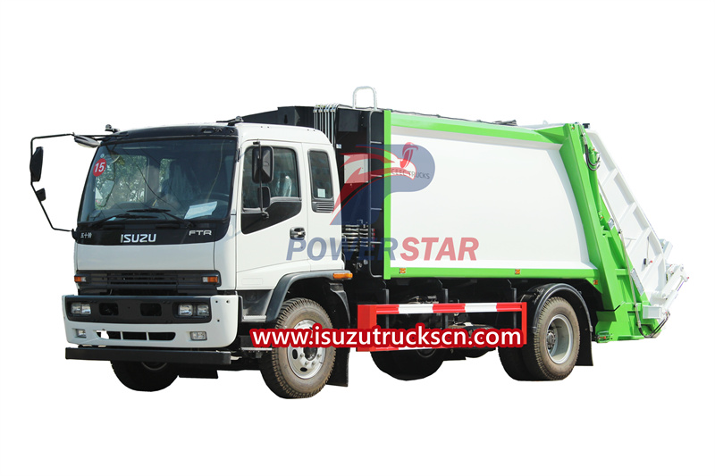 Paano gamitin ang Isuzu FTR garbage compactor truck
    