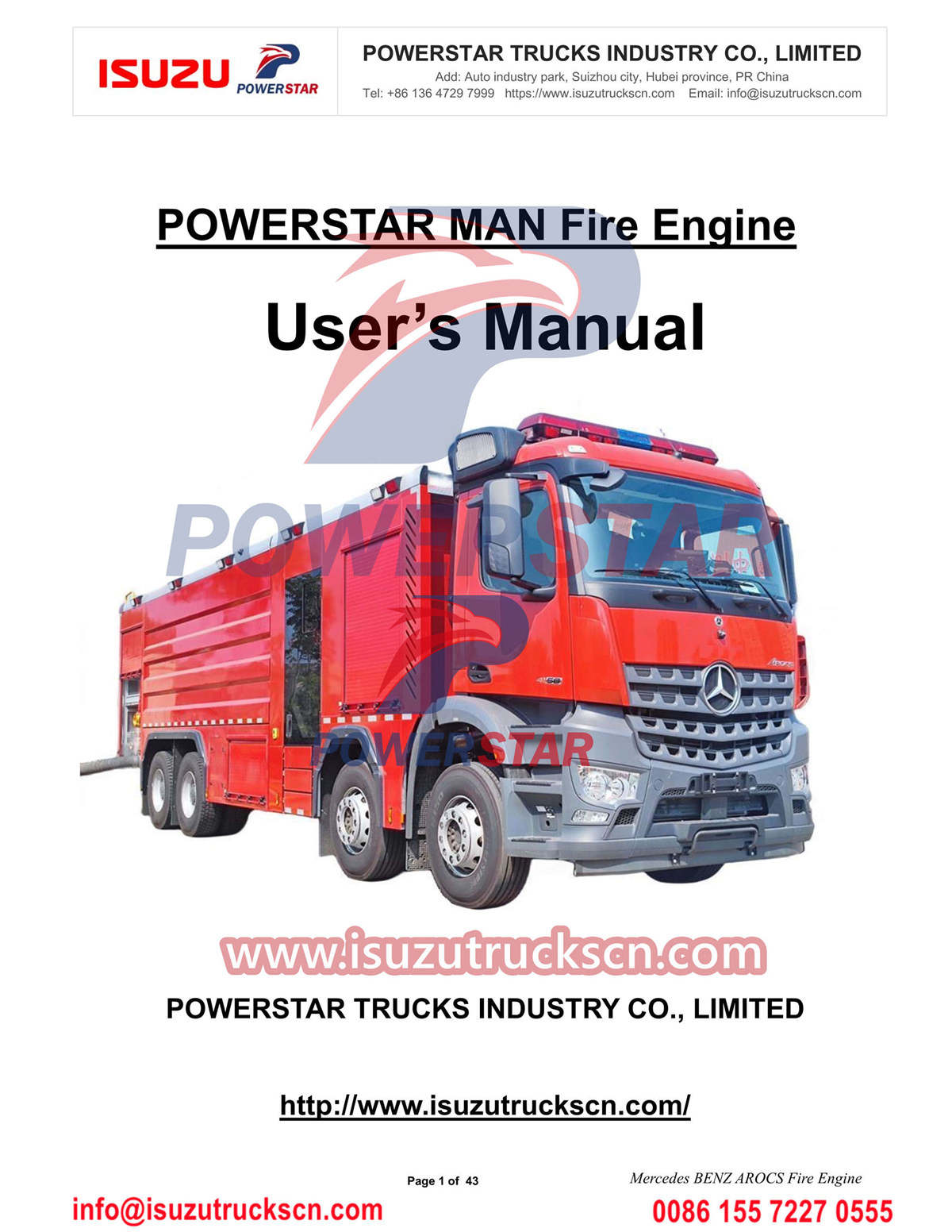 Mercedes Benz Fire Engine Arocs 4158 truck Manu-manong pag-export ng Qatar
    