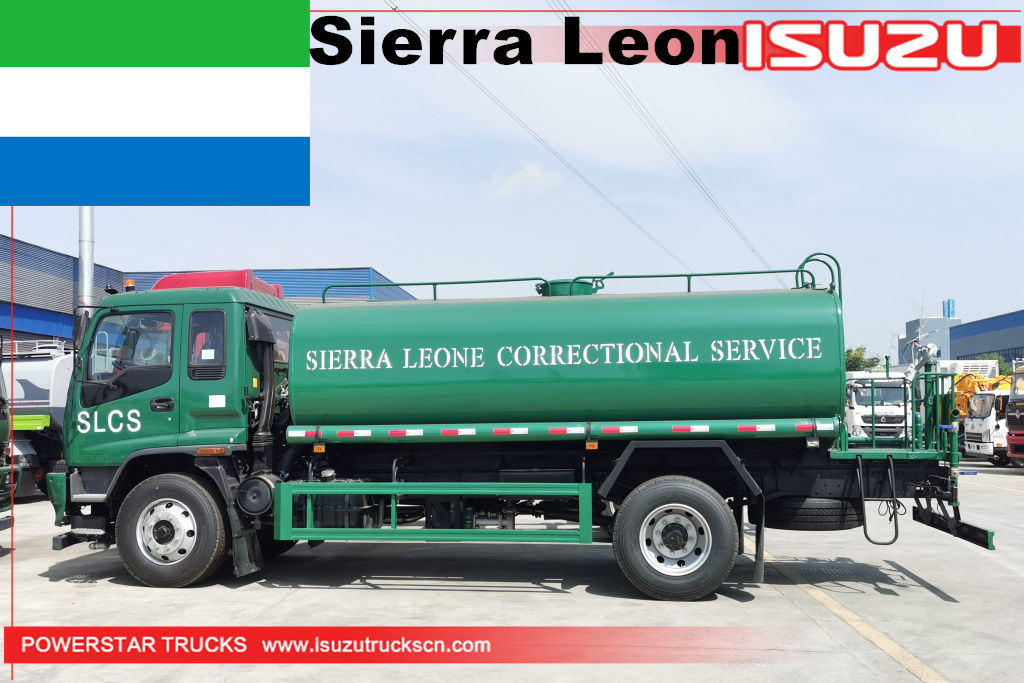 Sierra Leone - 1 unit ISUZU FVR Water Tanker Trucks
    