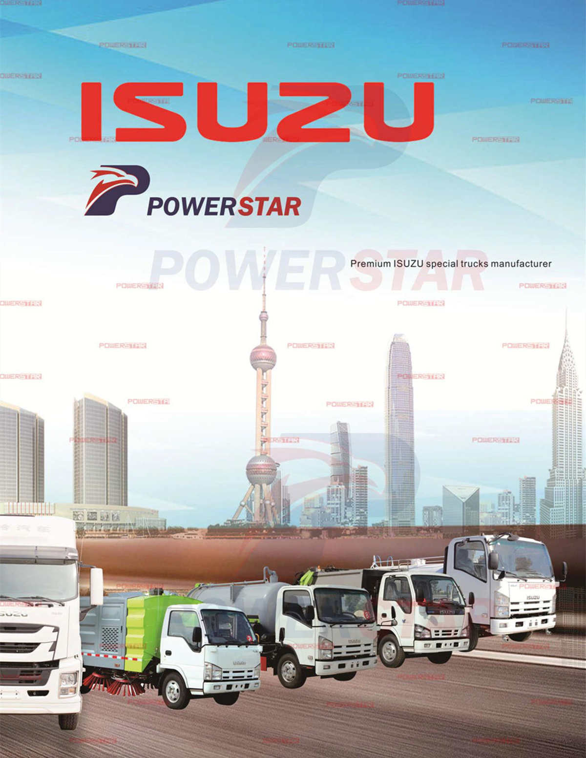 POWERSTAR professional ISUZU customized trucks catalog
    