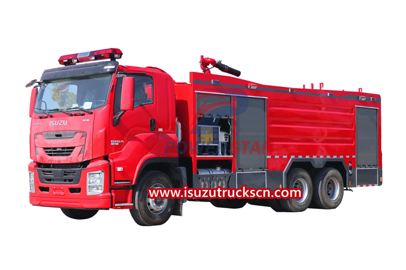 Pilipinas ISUZU Giga Foam Tender Industrial Fire Fighting Truck na may 6 na Bumbero
    