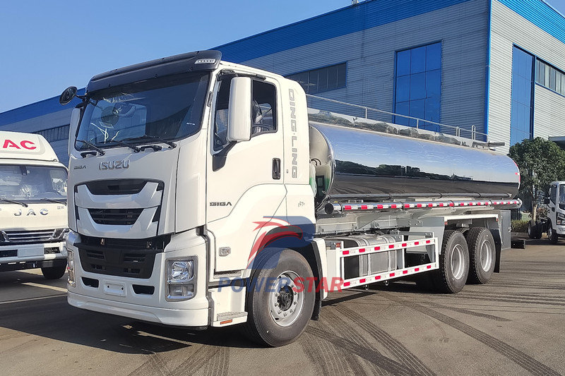 Ang Isuzu 6x4 GIGA food-grade stainless steel potable water truck ay iniluluwas sa Pilipinas