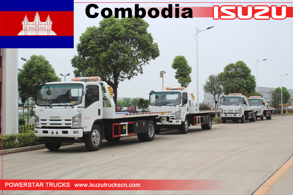 Combodia - 4 na Yunit ng Towing Wrecker Truck Isuzu
    