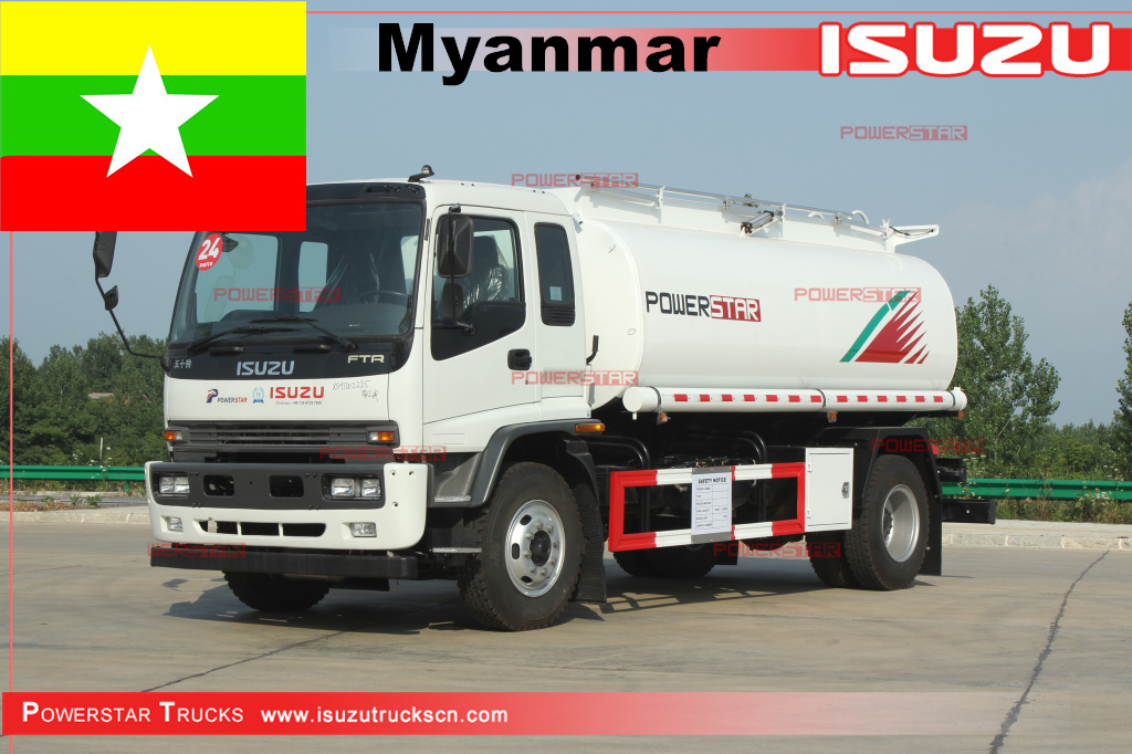 Myanmar - ISUZU FTR Fuel Bowser Oil Tank Truck
    