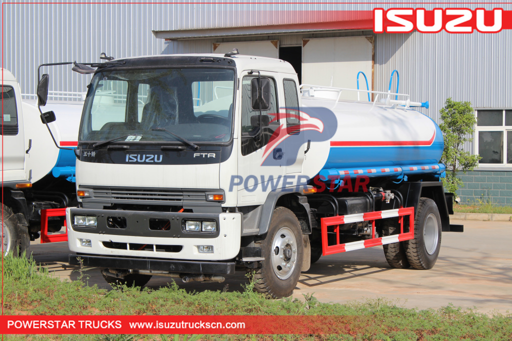 Ang customer ng Afghanistan ay gumawa ng 10,000L water spray tank truck na Isuzu
    