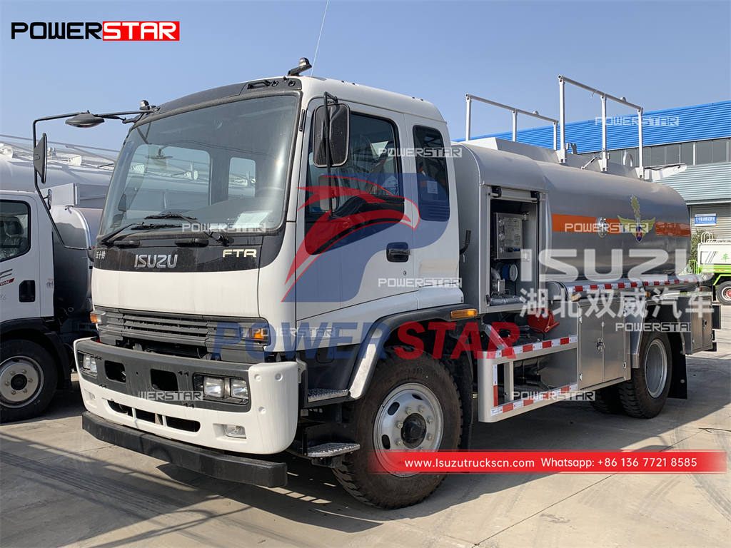 Cambodia - ISUZU FTR 10000 liters aircraft refueling truck na na-export
    