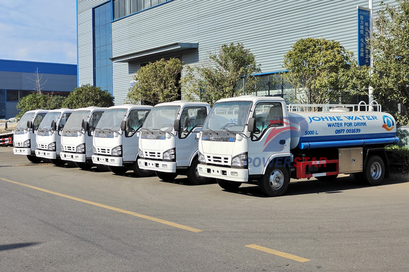 Isuzu Water Bowser truck para sa Ghana
    