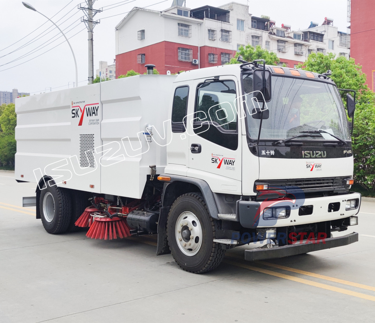 Pilipinas Isuzu FVR 6HK1-TCL Road Street Sweeper Truck
    