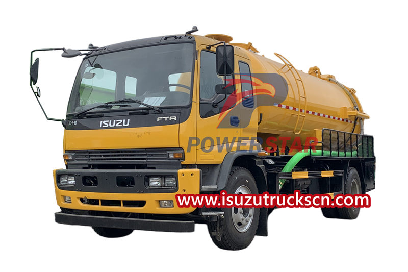 Japan Isuzu NPR 5,000L Vacuum truck na may 4HK1 190hp engine
    