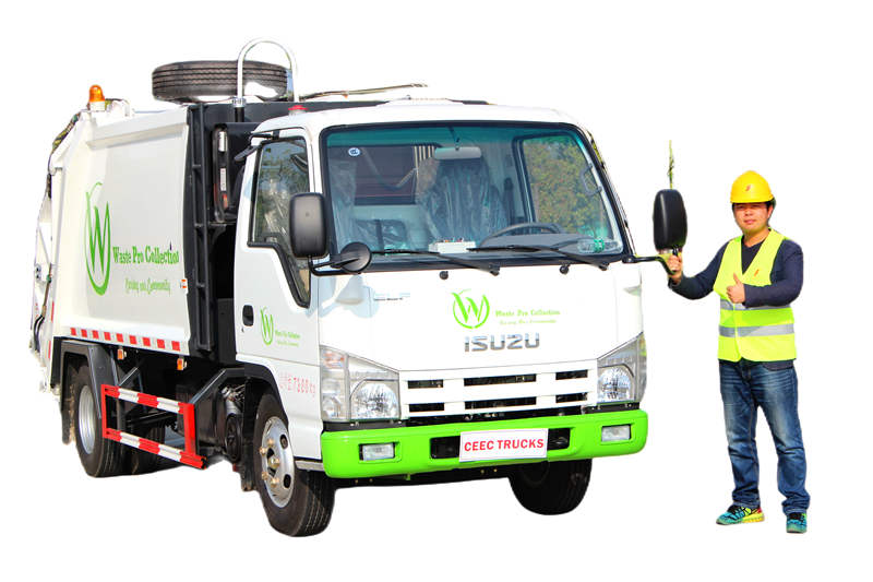 Ano ang magandang isuzu 100P garbage compactor truck
    