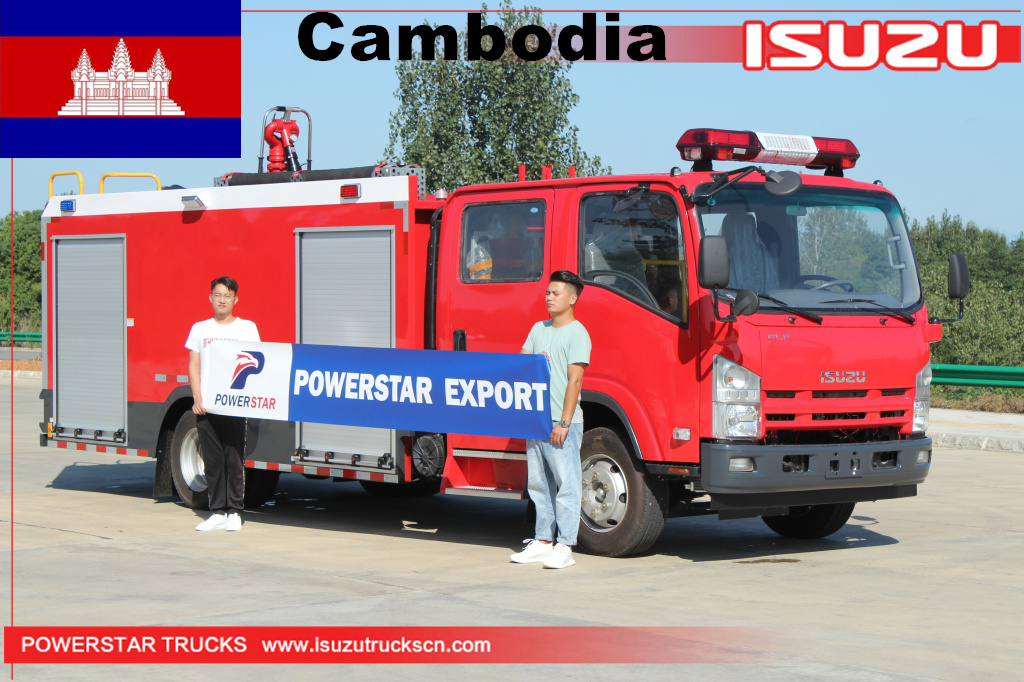 Cambodia - 1 unit ISUZU Rescue Water Fire Truck
    