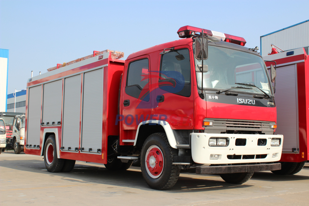 Powerstar Truck 5000L Foam Fire Vehicle na may Isuzu FTR chassis
    