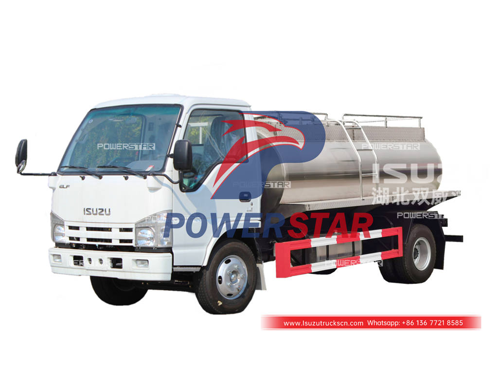 Mongolia - ISUZU ELF 100P 4000 liters Milk Tank Truck Exported
    