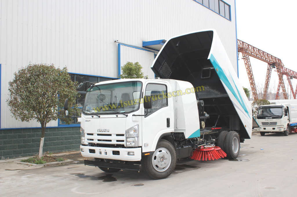 Bagong disenyo Myanmar Yangon Vacuum Street Dust Suction Road Sweeper Truck
    